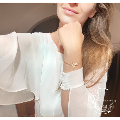 Ochranný náramek Anděl - gold