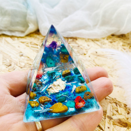 Orgonit pyramida Koncentrace Štěstí