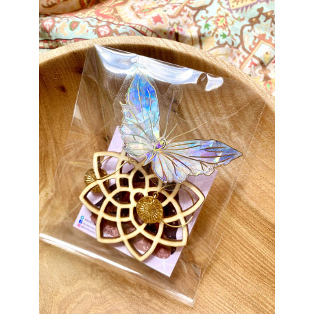 Náušnice Ženství - říční perla ocel