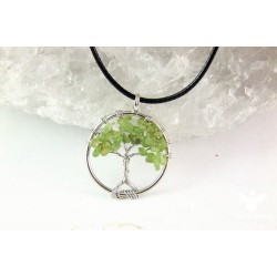 Náhrdelník strom života „Olivín“