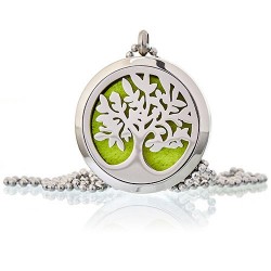 Aroma éterický náhrdelník Strom života ocel